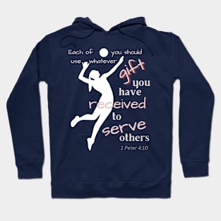 1 Peter volleyball Hoodie